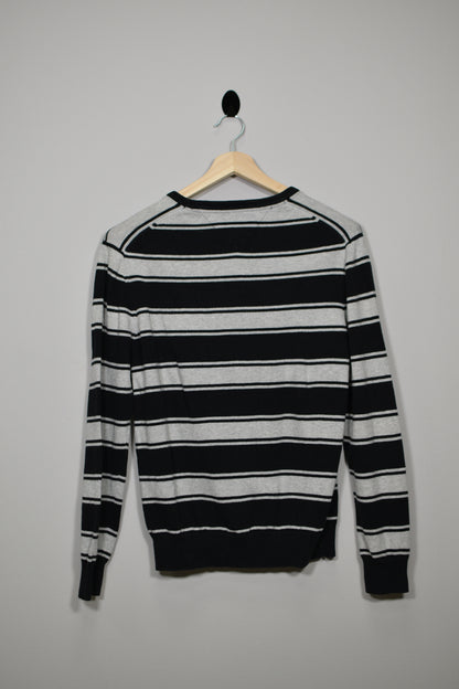 Jersey Tommy Hilfiger Rayas Negro y Gris - M