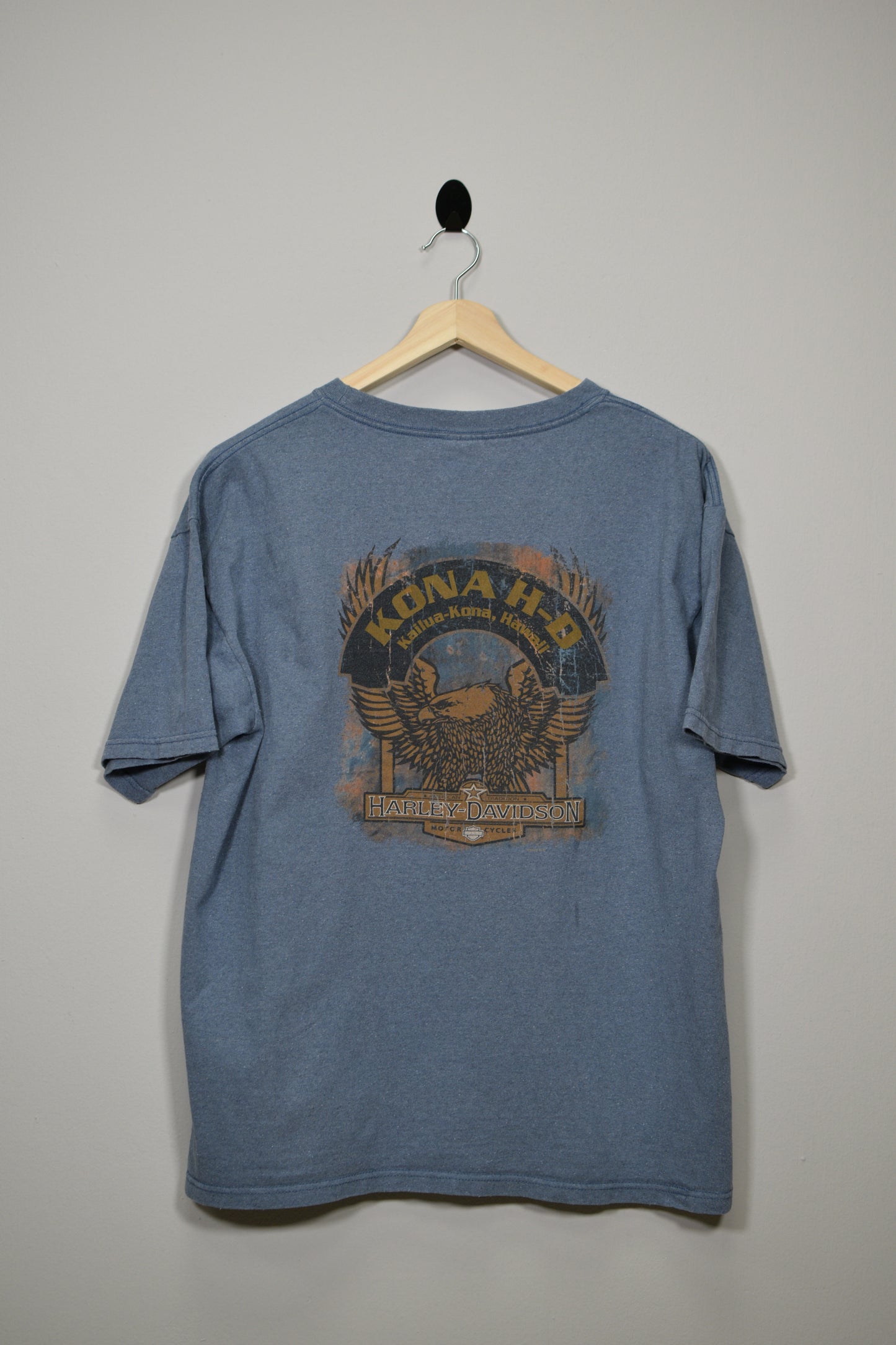 Camiseta Harley Davidson Motorcycles azul - XL